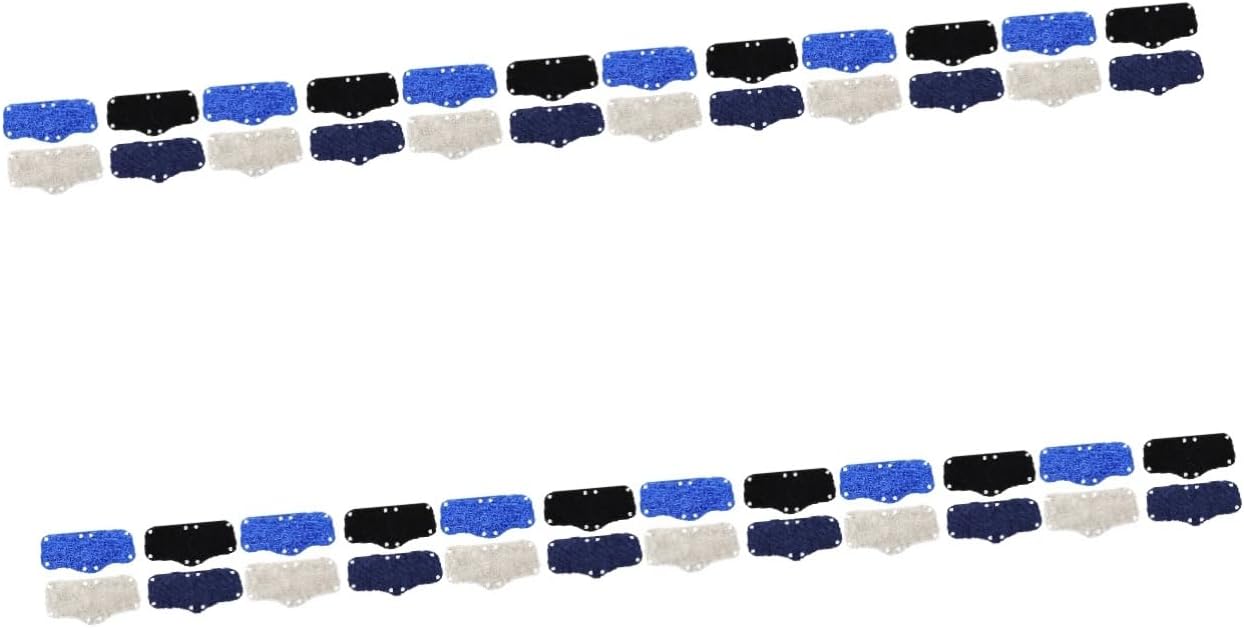 48pcs Sweat-Absorbing Helmet Bands Soft Towel Sweat Bands Reusable and Washable Sweatbands for Construction Workers