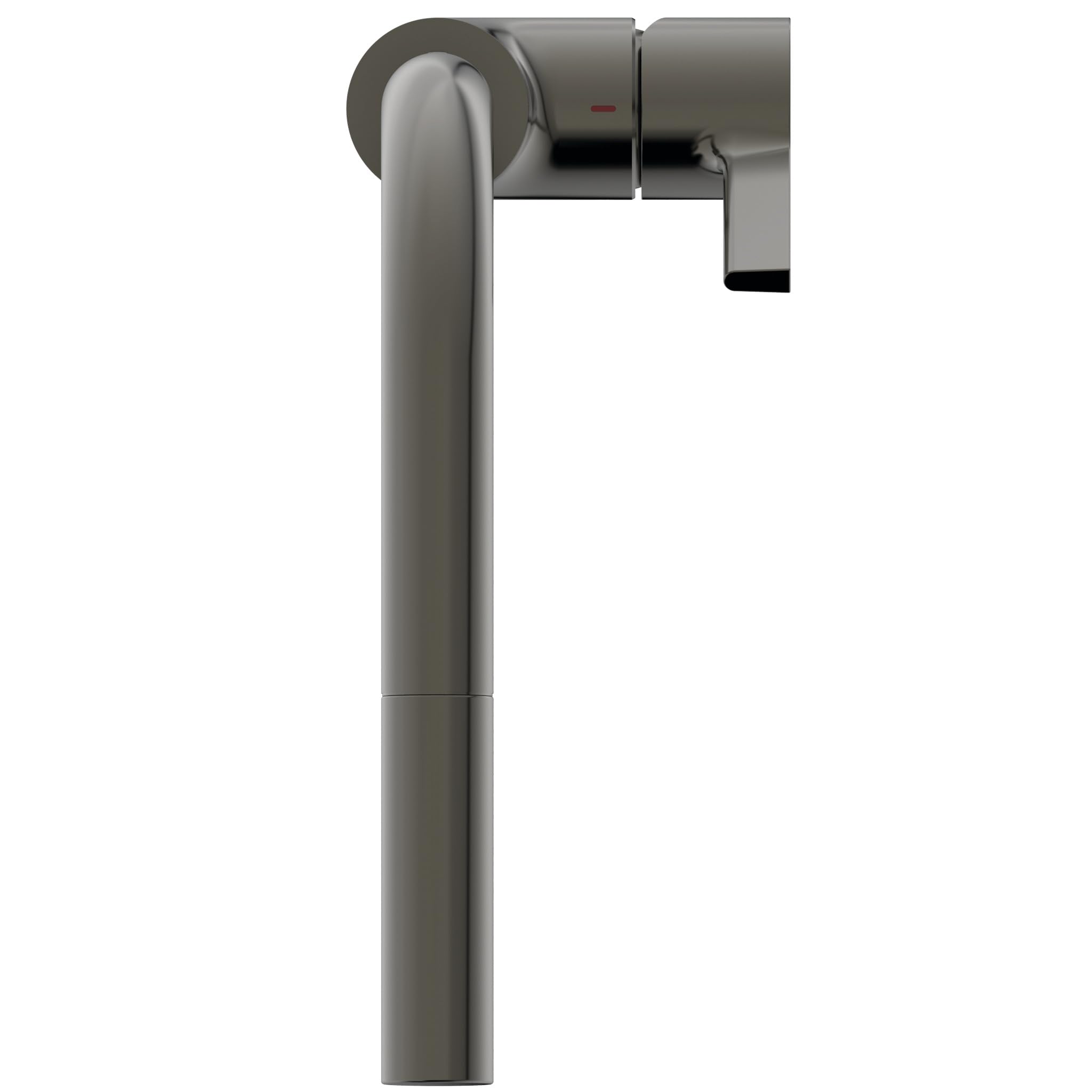 Ideal Standard – Gusto Monomando de cocina, Caño redondo en L, con rociador extraíble y dos modos de chorro, caño giratorio 360°, fácil de instalar con fijación EasyFix+, Gris Magnético