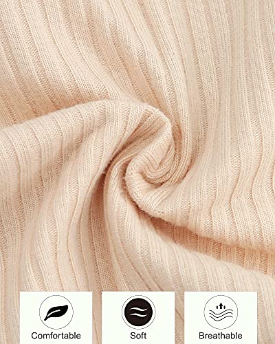 Disaur Newborn Baby Girl Clothes, Infant Girl Outfits Long Sleeve Ruffle Romper + Floral Pants + Headband Set 3-6M Apricot #TOP3