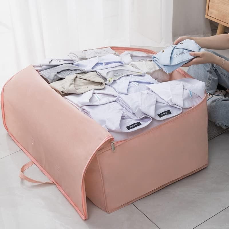 JSEIAJB Large Capacity Clothes Storage Bag Waterproof Cabinet Wardrobe Organizer Quilt Pillow Blanket Organizer(S code)
