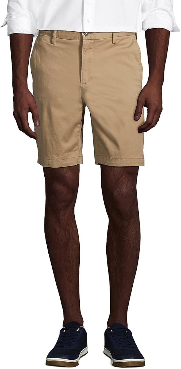 Lands' End Men's 9" Classic Fit Stretch Knockabout Chino Shorts at