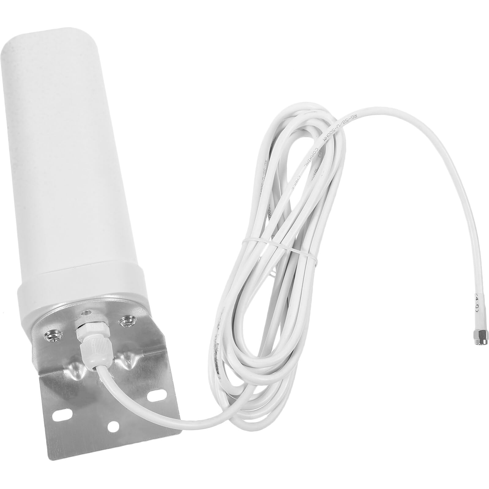 GARVALON Antenne Support Full Fréquence 3g 4g Omnidirectionnelle Extérieure et Intérieure Gain 16-18dbi Transmission Stable Matériau Métal et Plastique