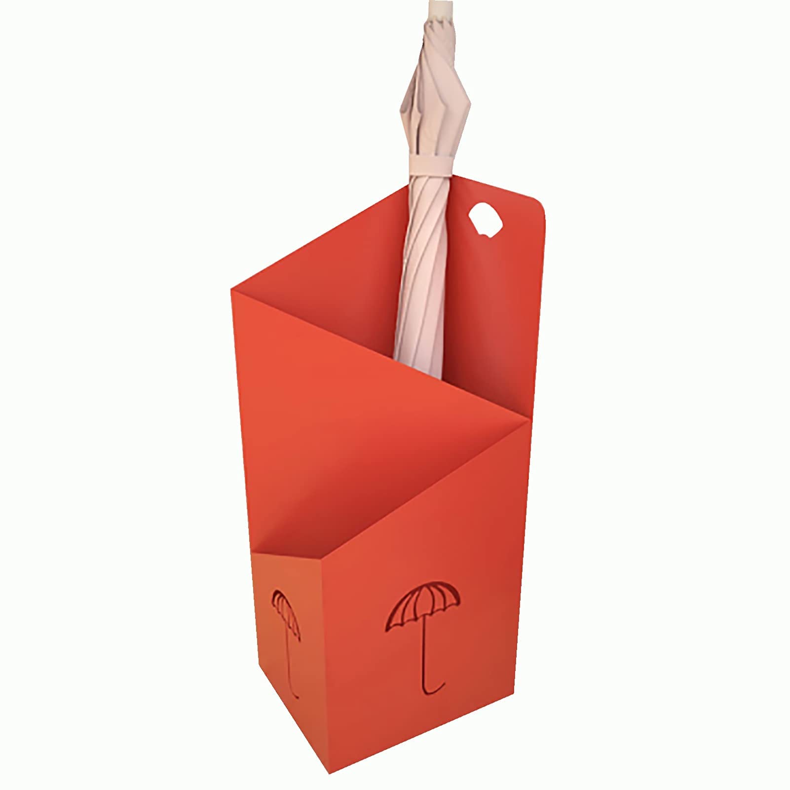 Porte-parapluie géométrique en métal pour stockage de parapluies dans le garage