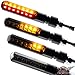 Produktbild Motorrad LED Lauflicht Laufeffekt Blinker mit Rücklicht Bremslicht Sequentiell Blade schwarz getönt