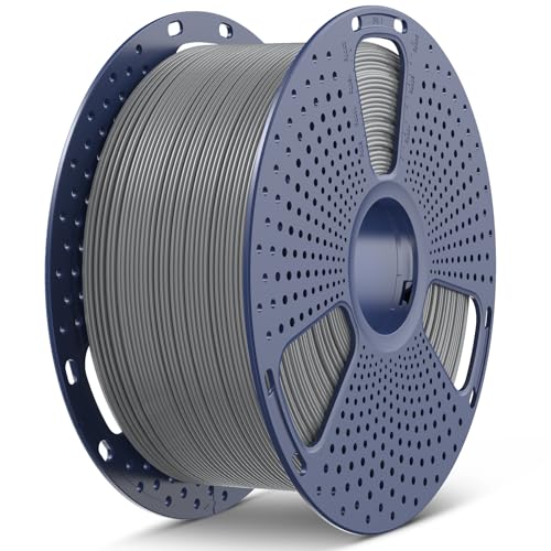 Image of SUNLU Large Spool 3KG PLA Filament, 3D Printer Filament PLA 1.75mm, Less Stringing Good Layer Adhesion High Toughness, Big Roll Filament, 3kg Spool(6.6 lbs), Grey