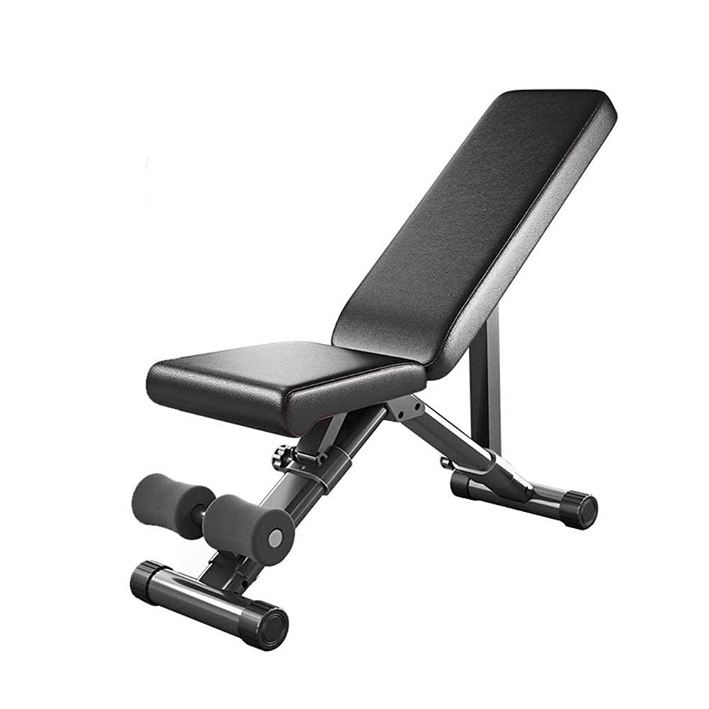 SaryEdge Weight Bench Dumbbell Weight Lifting Weightlifting Bed, Home Folding Fitness Chair Sit-up Board Bench Press Bench Abdominal Muscle Fitness Equipment Supine Board,