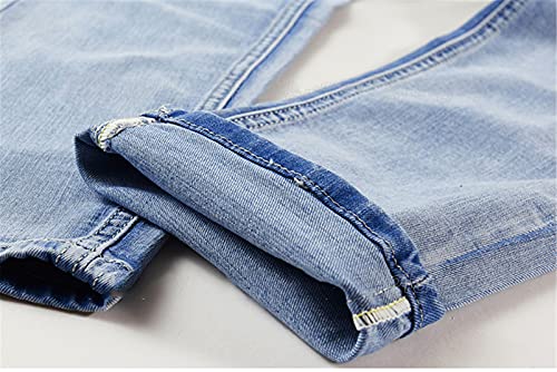 Generic Fashion Slim Solid Color Couple Jeans Set Simple Spring Autumn Light Blue Denim Jacket + Jeans 2 Piece Set2