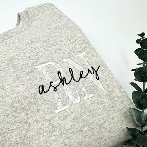 Custom Embroidered Nurse Sweatshirts for Women, Personalized Name and Types of Nurses, ER, RN, NP, L&D..2