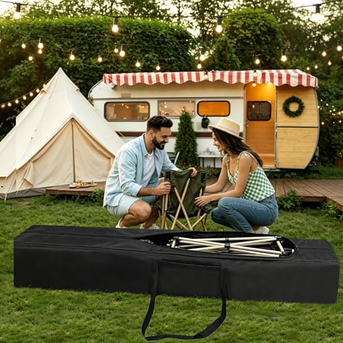 Image of COOLBEBE 83 inch x 16 inch x 12 inch Extra Large Tent Storage Bag - 260L Heavy Duty Waterproof Duffle Bag for Tent Poles, Canopy, Hammock, Tripod, Fishing Gear, Sports Equipment & Outdoor Moving, Black