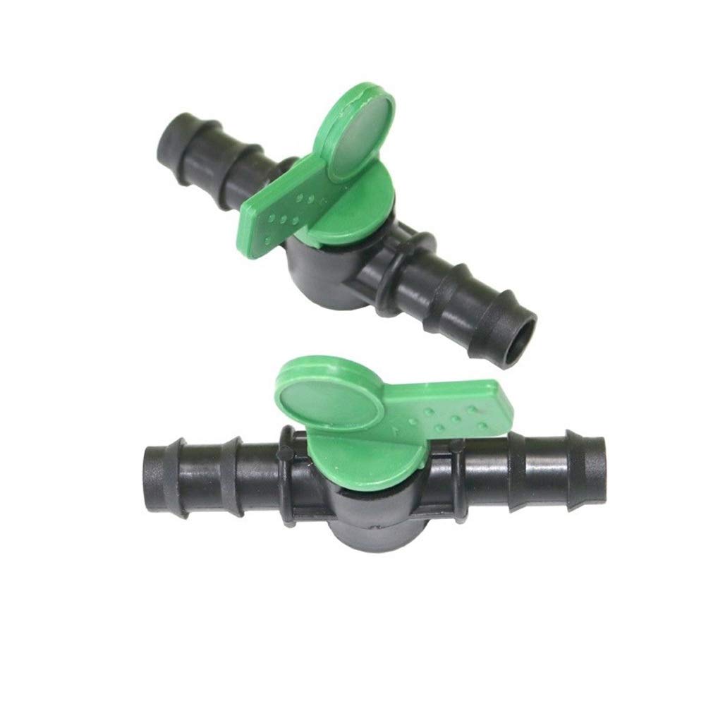 Valvola A Sfera Professionale Bricoman 2 Valvole A Sfera Spinate In Linea Da 13 Mm Per Tubi Da 1/2 Pollice - Nuove, Marca Habitech Tubo Irrigazione