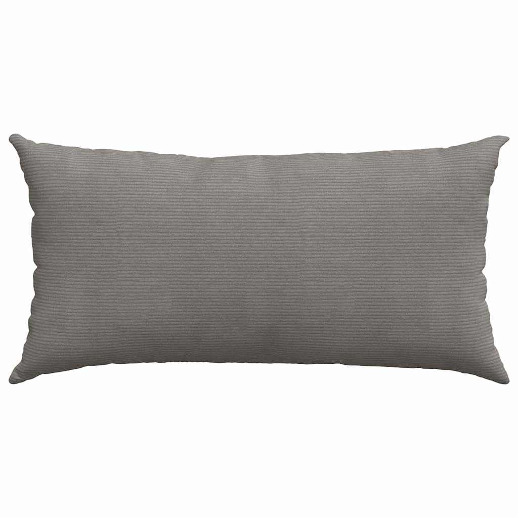 Set di 2 cuscini da divano, 80 x 40 cm, in morbido tessuto a coste, sfoderabile, imbottitura in poliestere, per divano, sedia, soggiorno, camera da letto