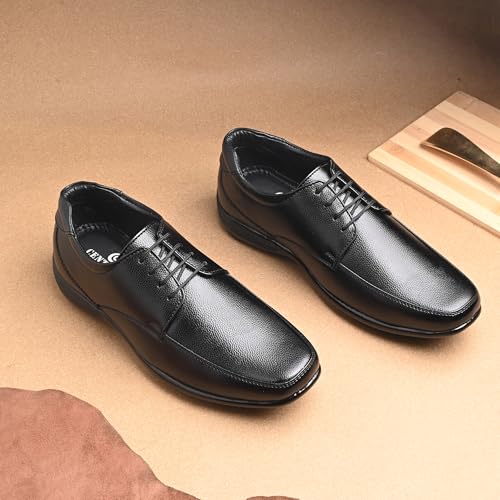 Image of Centrino Formal Shoes for Men | Lightweight Comfortable Office Shoes for Man Stylish | Cushioned Insole Lace-Up Shoes for Men | Durable TPR Sole | Trendy Classic Design Footwear for Men (8116)