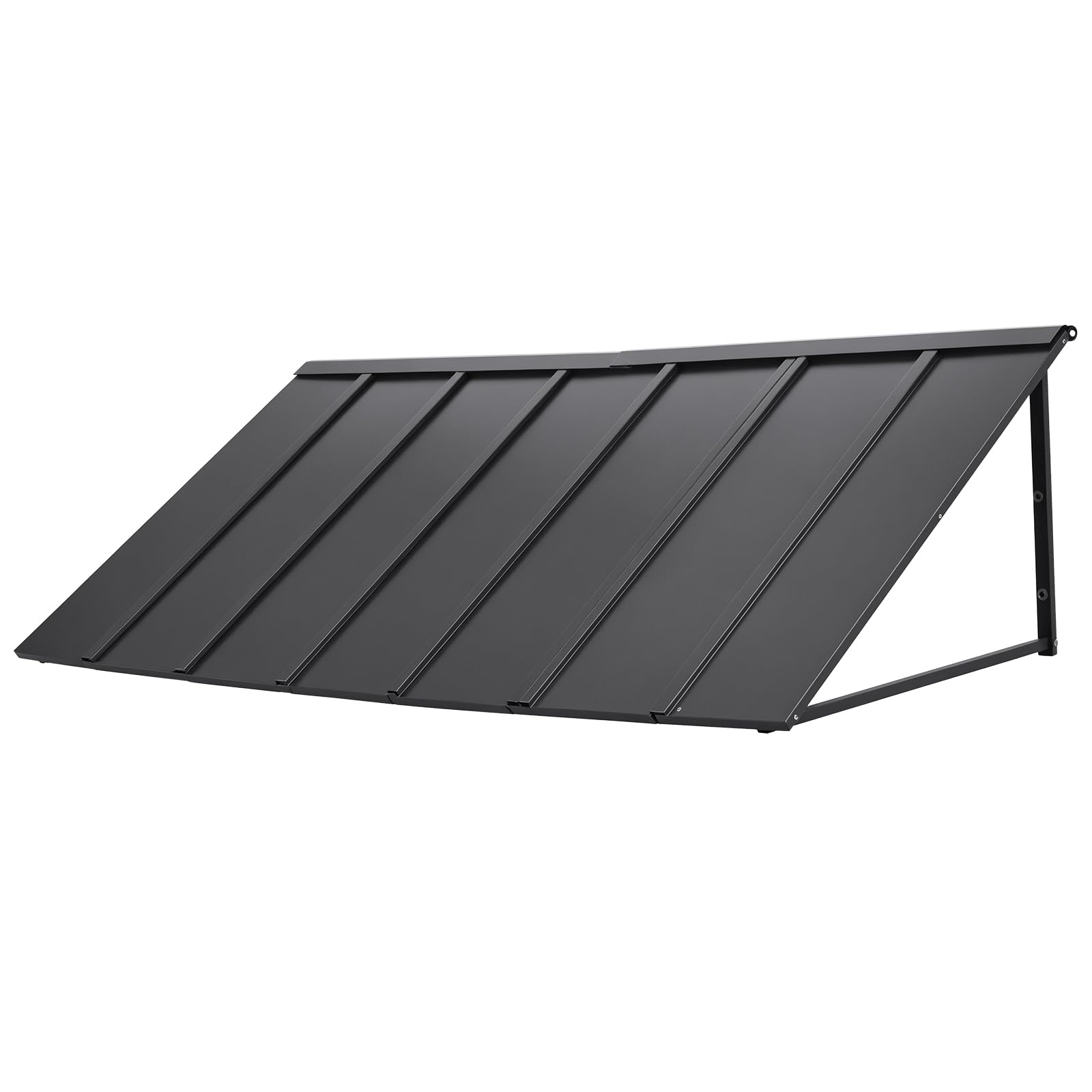 VEVOR Pensilina per Finestra Porta da 2032 x 910 mm Tettoia per Porta Ingresso, Acciaio Verniciato a Polvere Antiruggine, Pensilina per Patio Esterno, per Protezione da Pioggia, Neve e Luce Solare