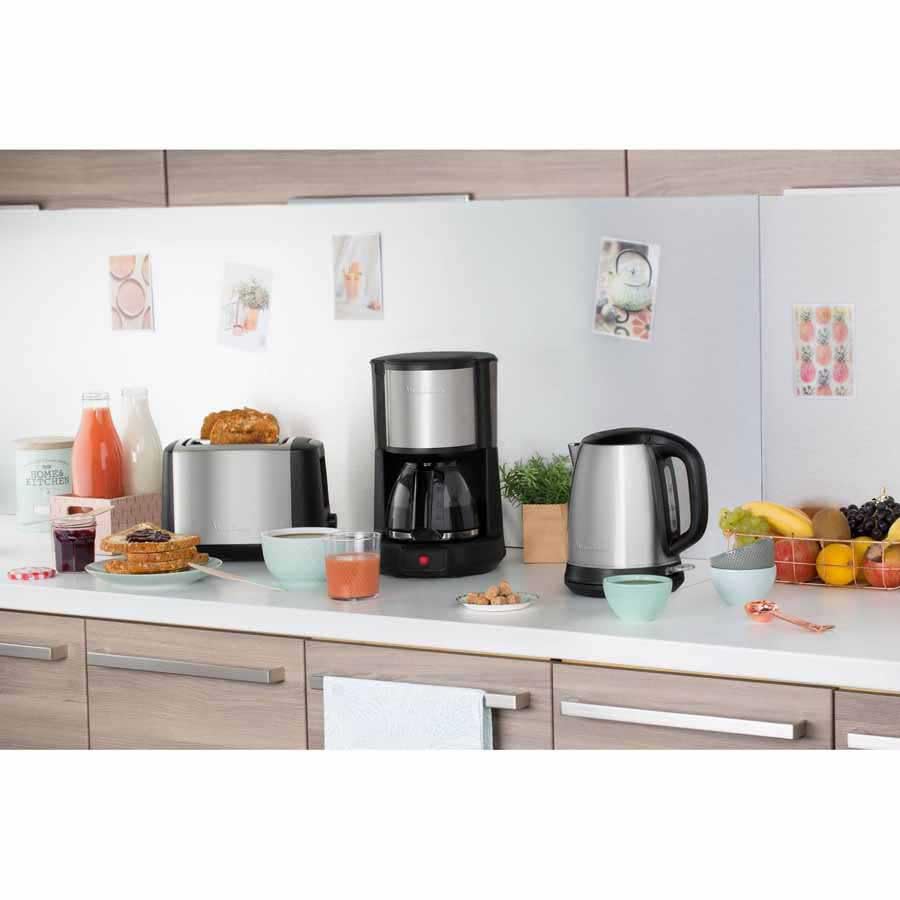 Moulinex SS-986885 Jarra de Cristal con Tapa para Máquina de Café FG381816 1,25l