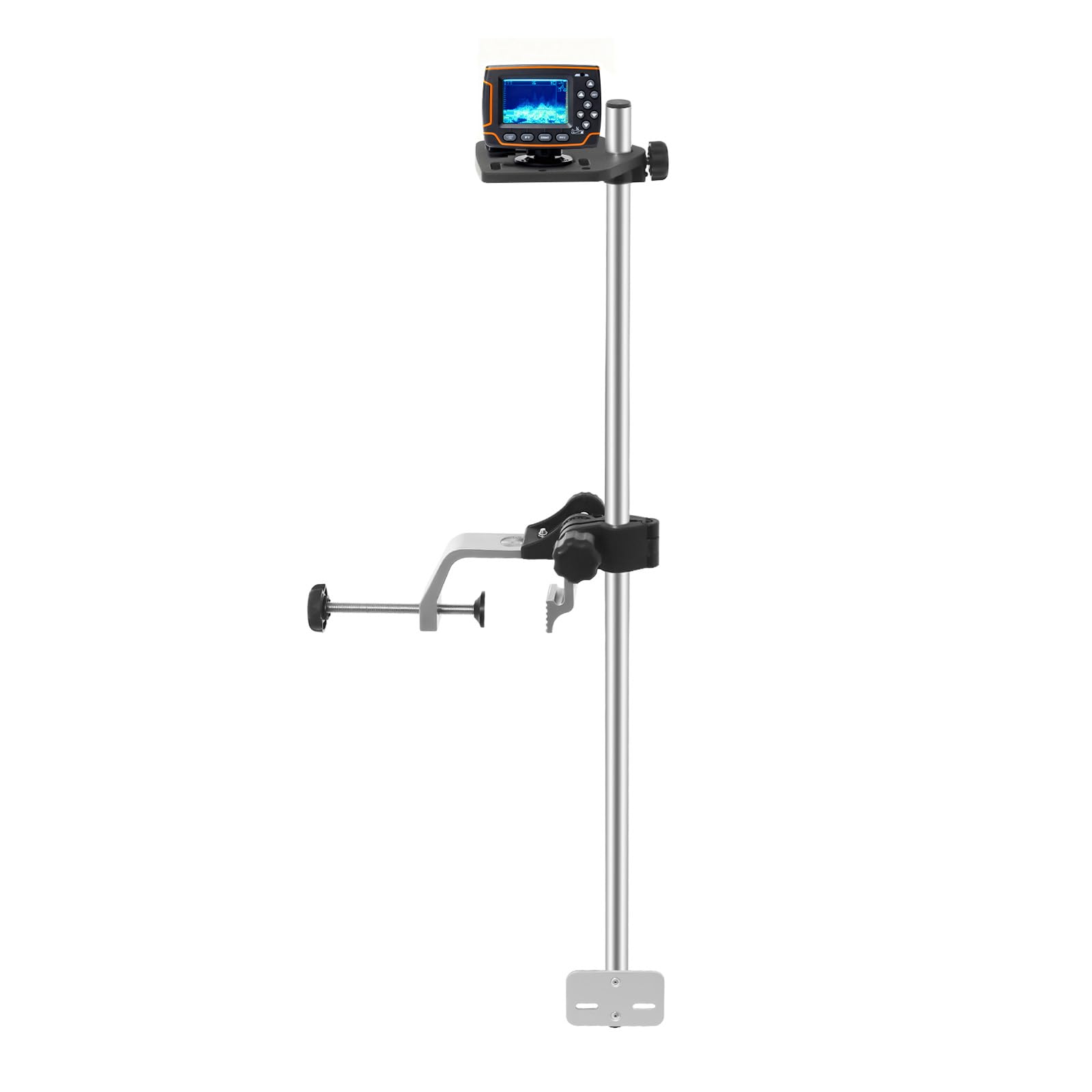 transducers for fish finders YUASDUU Portable Transducer Mount, Kayak Transducer Mount 360° Adjustable Rotatable Finder Mount Universal Aluminum Alloy Fish Finder Bracket Mounting Bracket Boats 4.7 X 31.5in : Electronics Medium-Heavy Boat Flagpole – Fiberglass, it will only transmit Color:Green Camo