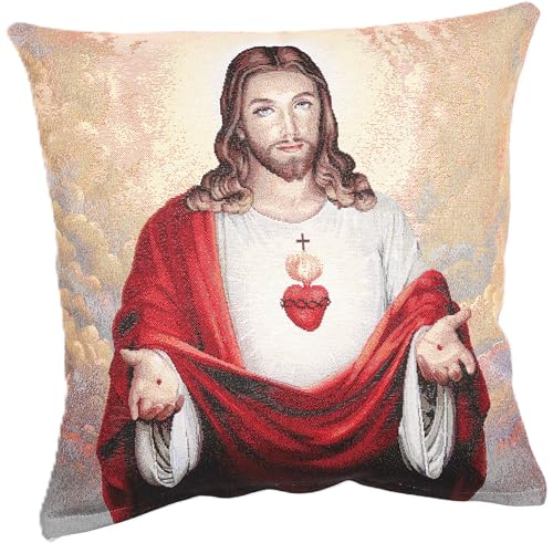 textile idea Kissenbezug 45x45 Gobelin, Deko Kissen mit Motiv,...