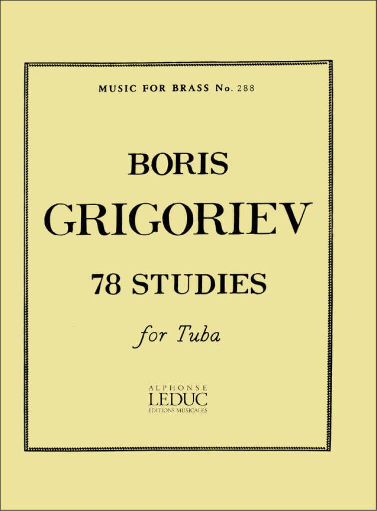 Grigoriev: 78 Studies Tuba Mfb288