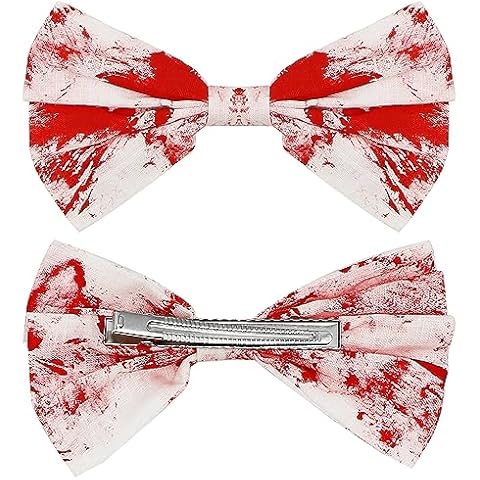 CHEERYMAGIC Bloody Bow Hair Clip for Halloween Cover