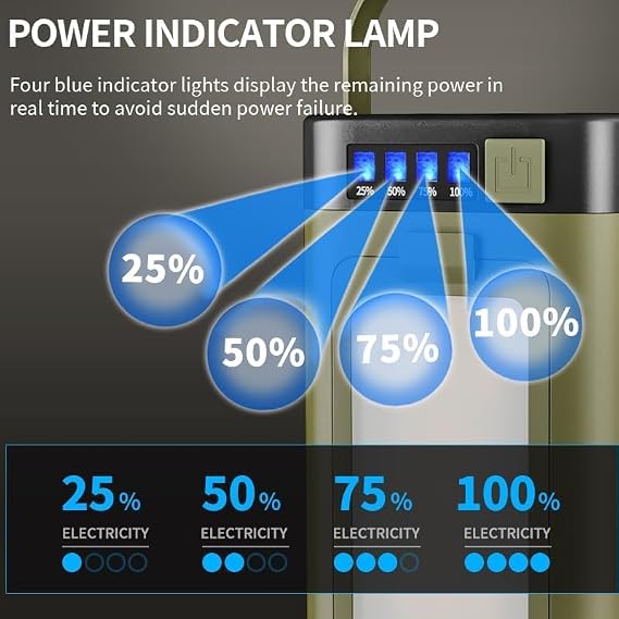 Outdoor Foldable LED Camping Lantern, Rechargeable Camping Light with Solar Power, Portable Flashlight, 6 Lighting Modes, Portable Outdoor Lantern for Camping, Hiking, Tent & Emergency Use
