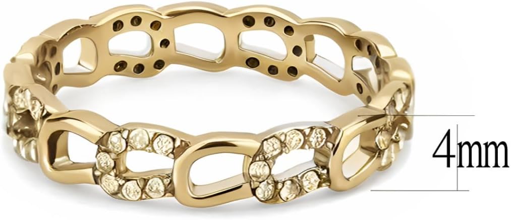 Women's Horseshoe Hoove Horse Equestrian Riding Band with Crystal Details Symbolic Novelty Fashion Hypoallergenic Stainless Steel Statement Ring