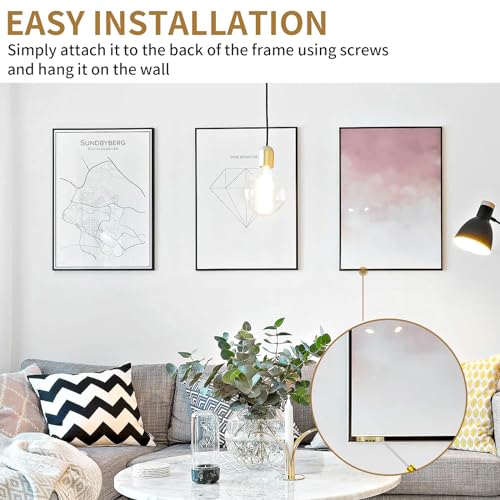 Image of Picture Hanging Assortment Kit, 330PCS Picture Hanging Kit, Picture Hangers, Picture Hanging Hooks, with Sawtooth, Screw Eyes, D Rings, Nails, Screws, Steel Wire,10-100lb Frame Hanging Hardware