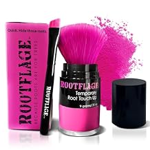 Rootflage Temporary Hair Dye Pink Colored Hair - Shampoo Out Pink Color Powder -Works on Dark Hair 01 Pink Parade