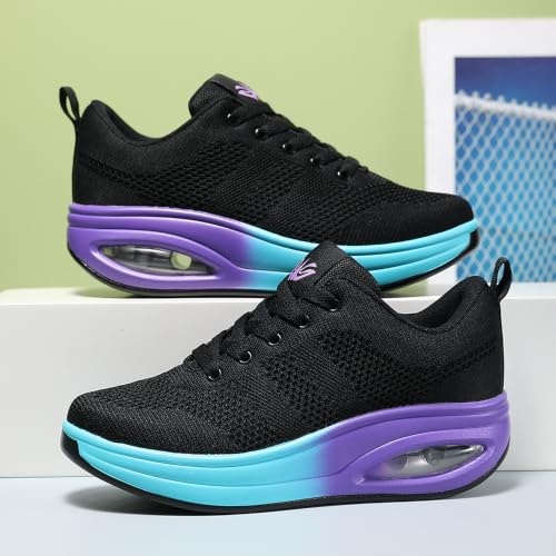 Image of Walking Shoes for Women Air Cushion Nurse Slip Resistant Work Sock Sneakers Food Service Platform Comfortable Weight Light