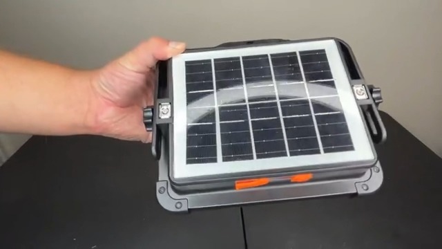 Image of 200W LED Solar Work Light Rechargeable, Sinear 20000LM Magnetic Portable Light, 20000mAh with 5 Modes, IP66 Waterproof for Outdoor Camping, Car Repair, Building, Workshop, Garage, Emergency