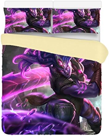 Custom League of Legends 3 Piece Duvet Cover Bedding Set King Size 220x240CM