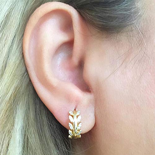 Willow Leaf Earrings 14 K Gold #TOP3