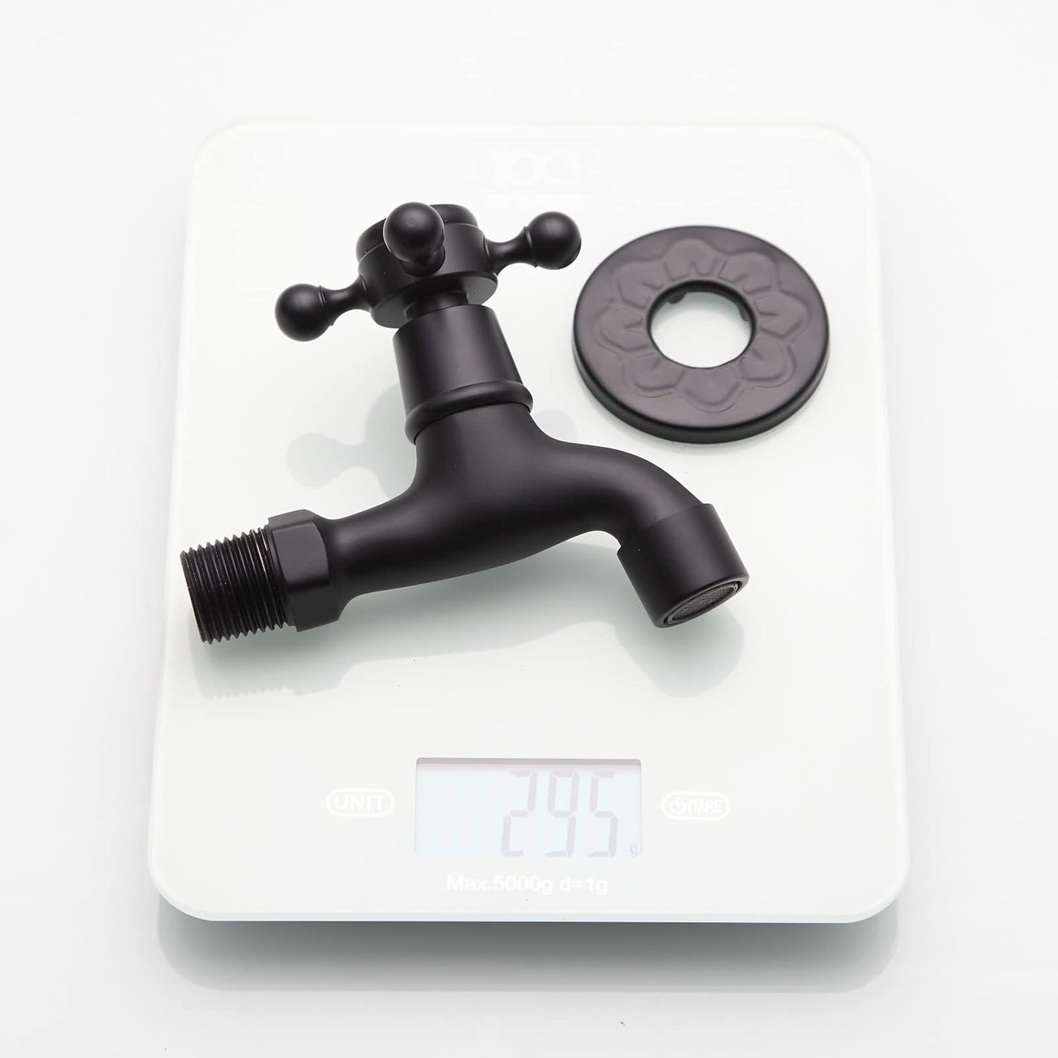 Black Brass Outdoor Garden Faucet Wall Mount Balcony Mop Basin Water Hose Cold Laundry Utility Tap NPT 1/2 inch Spigot