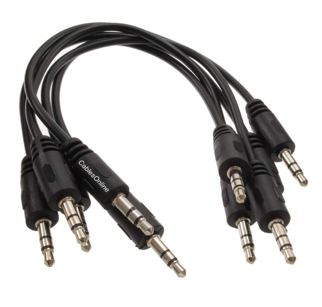 Cable 3.5mm TRS estéreo de 15cm CablesOnline macho a macho para audio 5