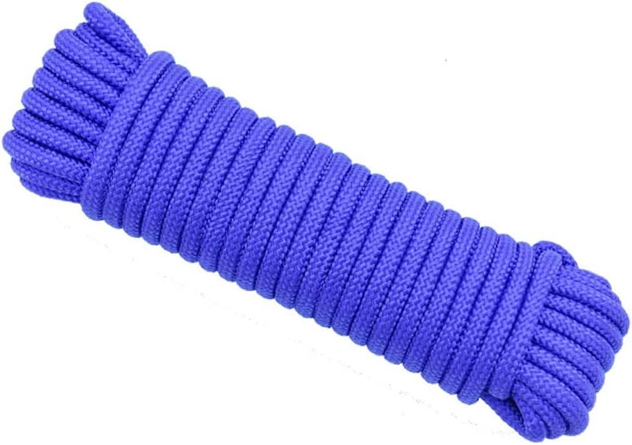 Braid Nylon Rope Assorted Color Outdoor Rope 20m-100m Double Nylon Rope Boat Rope Mooring Rope Dock Line Braid nylon Rope (Color : 10mm, Size : 100m)