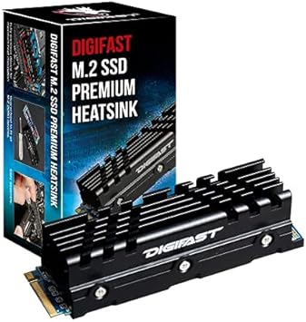 M.2 2280 SSD Premium Heatsink - أسود