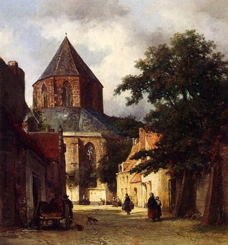 Toile Johannes Bosboom Église Hollandaise Impression Haute Définition 60x90
