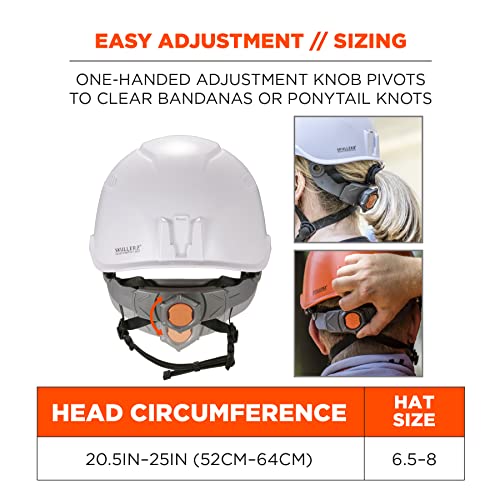 Ergodyne Skullerz 8975 Class C Safety Helmet, White #TOP7