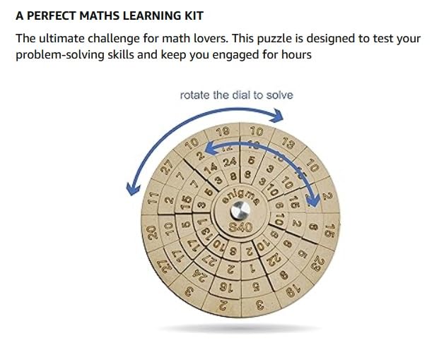 Image of Enigma S40 Brain Teaser Educational Maths Puzzle 3D Puzzle - Kids