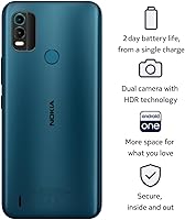 Vista 2 de Nokia C21 Plus Android 11 (Go Edition) Unlocked GSM Smartphone 2-Day Battery Dual SIM 2/64GB 6.52-Inch Screen Cyan Not Compatible
