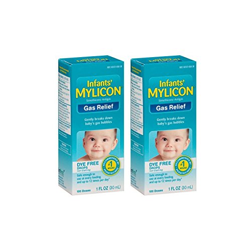 Mylicon Infants' Dye Free Gas Relief 100 Doses, 1 Fl Oz - 2 Boxes