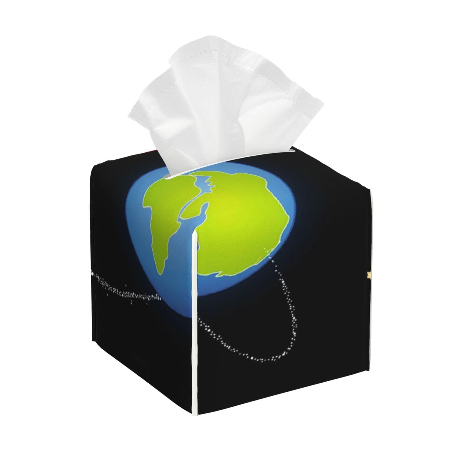 Deep Space Cartoon PVC Cube Tissue Pack for Home Office Bathroom Use