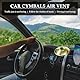 2 Stück Car Cymbals Auto Schlagzeug Auto Trommel Lüftungsschlitz Mini Becken Schlagzeug Auto für Dekoration Musikliebhaber (Gold)