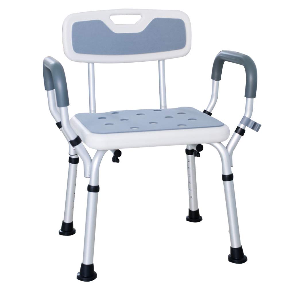 Silla elevadora ergonómica para bañera/Ducha, Asiento de baño con Respaldo de pasamanos, Ayuda para discapacitados, Almohadilla Antideslizante para Las piernas para Ancianos y discapacitados
