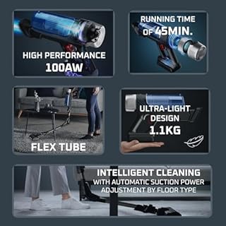 Rowenta Xforce Flex 9.60 AQUA, Aspirapolvere Senza Fili Lava e Aspira, Potente, batteria fino a 45min di autonomia, Tecnologia Flex, Regolazione Automatica della Potenza, Smart Display, RH20C2