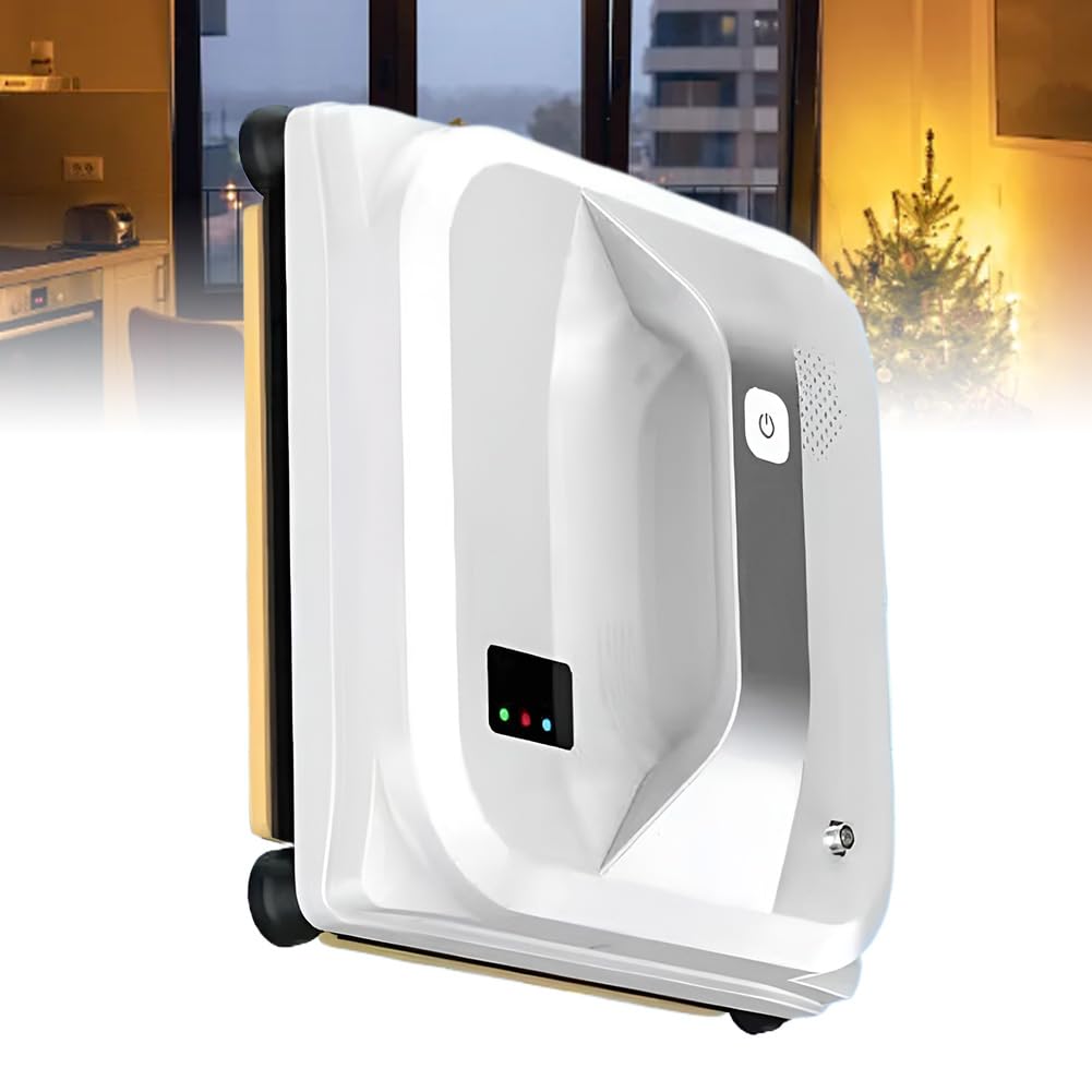 FHRKA Smart Window Vacuum Cleaner, Window Cleaner Cleaning Robot with 3000Pa Strong Suction, Cordless Window Vacuum Cleaner