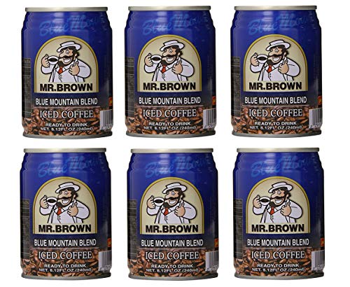 Mr. Brown Iced Coffee, 6 Pack (Blue Mountain, 6 Pack)