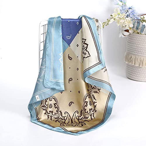 WELROG 4 Pack Sciarpa in Raso Quadrato 60 * 60cm