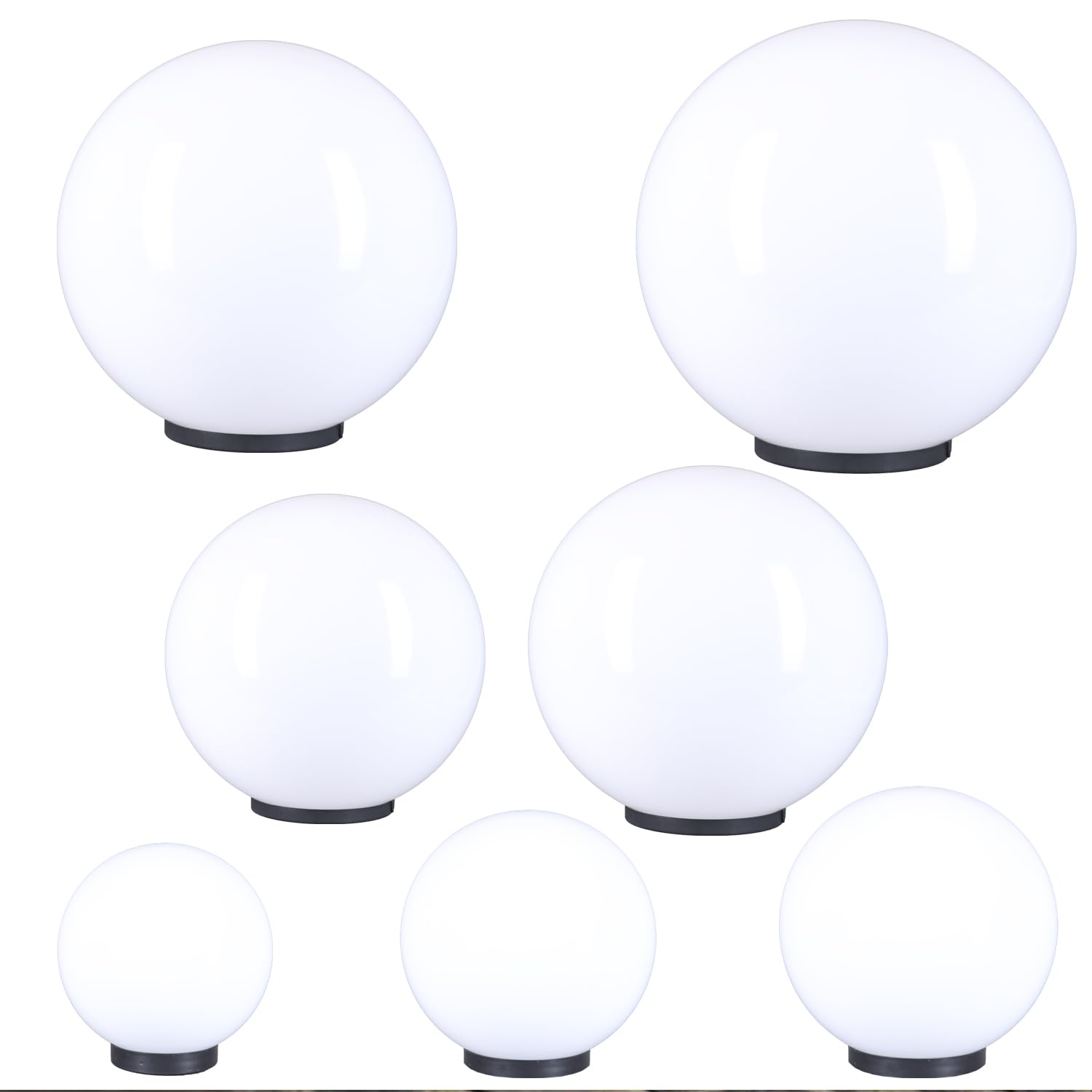 Kugelleuchte inkl. Erdspieß Ø 40cm Kugellampe E27 Außenleuchte Garten Lampe IP44 Deko Leuchtkugel 230V witterungsbeständig