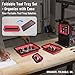 Arcomin Collapsible Magnetic Parts Tray Set, Double-Sided Foldable Magnetic Tool Tray for Screws Bolts Nuts Washers, Ideal Storage Organizer for Mechanics Automotive DIY Garage Workshop