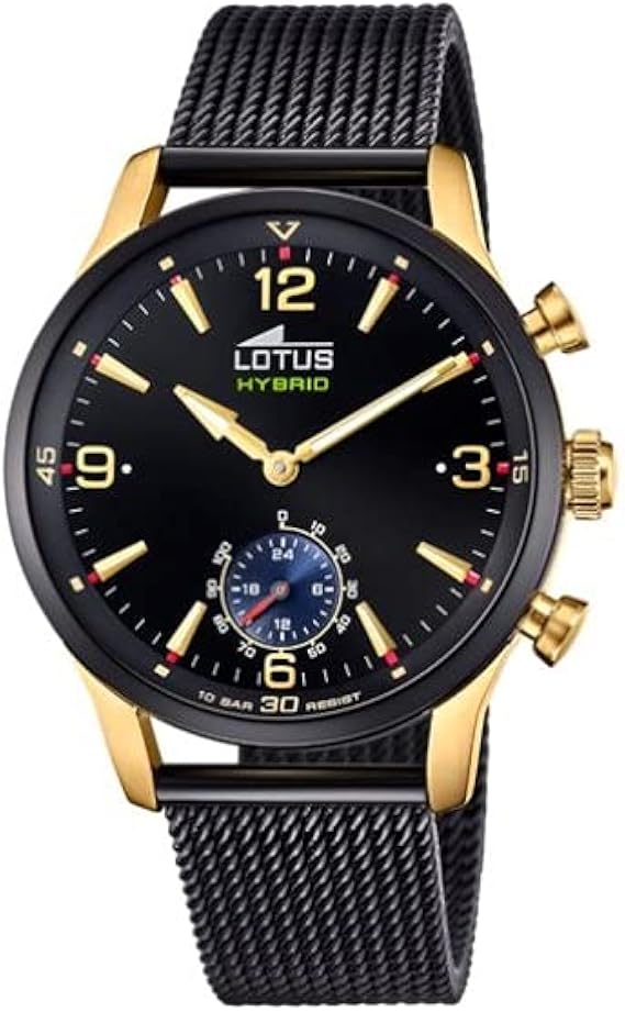 Lotus Reloj Modelo 18804/1 de la colección Connected, Caja de 43 mm Correa  de Acero Negro para Caballero : Amazon.es: Relojes