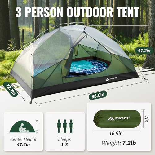 Forceatt 3 Person Backpack Tent